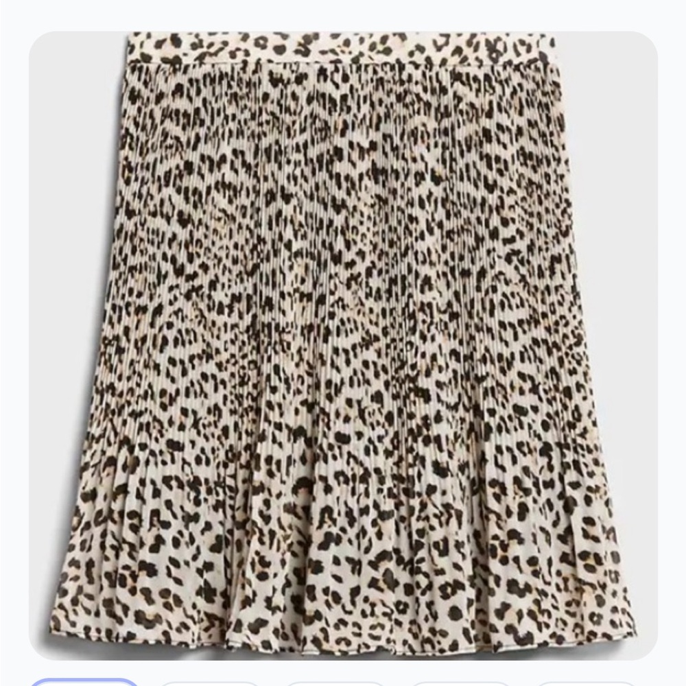 Banana Republic Animal Print A-Line Skirt